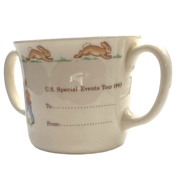 Vintage 1993 Royal Doulton Bunnykins Two-Handle English Mug Children Special Ed. - Picture 2 of 7